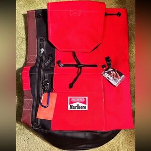 Marlboro Unlimited Red and Black Backpack 1990s